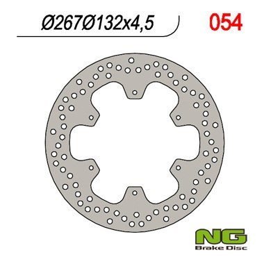 NG TARCZA HAMULCOWA PRZÓD YAMAHA XT 600 '85-'94 (267X132X4,5) NG TARCZA HAMULCOWA PRZÓD YAMAHA XT 600 '85-'94 (267X132X4,5)