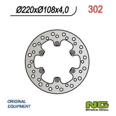 NG TARCZA HAMULCOWA TYŁ GAS GAS 94-99 (220x108x4 / 3,5 / 4) NG TARCZA HAMULCOWA TYŁ GAS GAS 94-99 (220x108x4 / 3,5 / 4)