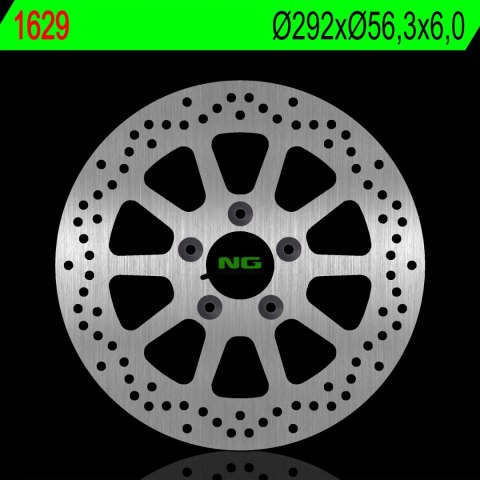 NG TARCZA HAMULCOWA TYŁ HARLEY DAVIDSON DYNA 1690/1450/1573 02-17, SOFTAIL 16-18 (292X56,3X6,0MM) (5X10,MM) NG TARCZA HAMULCOWA TYŁ HARLEY DAVIDSON DYNA 1690/1450/1573 02-17, SOFTAIL 16-18 (292X56,3X6,0MM) (5X10,MM)