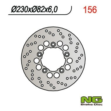 NG TARCZA HAMULCOWA TYŁ KAWASAKI ZX6R (95-97), ZX 7R (96-03), ZXR 750 (230x82x6) NG TARCZA HAMULCOWA TYŁ KAWASAKI ZX6R (95-97), ZX 7R (96-03), ZXR 750 (230x82x6)