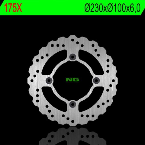 NG TARCZA HAMULCOWA TYŁ KAWASAKI ZR 750 ZEPHYR 92-97, ZX6R 95-97, ZZR 600 90-92 (230X100X6) (4X10,5MM) WAVE NG TARCZA HAMULCOWA TYŁ KAWASAKI ZR 750 ZEPHYR 92-97, ZX6R 95-97, ZZR 600 90-92 (230X100X6) (4X10,5MM) WAVE