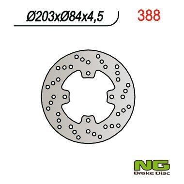 NG TARCZA HAMULCOWA TYŁ YAMAHA TZR 50/MBK 50 (203x84x4,5) NG TARCZA HAMULCOWA TYŁ YAMAHA TZR 50/MBK 50 (203x84x4,5)