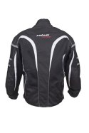 ROLEFF PROMOCJA KURTKA TEKSTYLNA KRÓTKA LETNIA Z WYPINANĄ MEMBRANA WIND-TEX (2W1) MODEL RO607 KOLOR CZARNY/BIAŁY ROZMIAR 3XL
