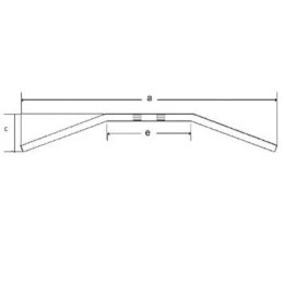 TRW ZF KIEROWNICA STALOWA 22MM DRAGBAR MEDIUM KOLOR CZARNY