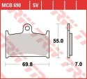 TRW ZF KLOCKI HAMULCOWE KH145 KH236 ORGANIC SUZUKI GSF 1200 96-00, RF 900 94-97 PRZÓD (PROMOCJA)