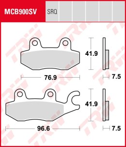 TRW ZF KLOCKI HAMULCOWE KH197 KAWASAKI 250 R NINJA / 400 NINJA 18-19, Z 400 19-, PRZÓD (PROMOCJA)