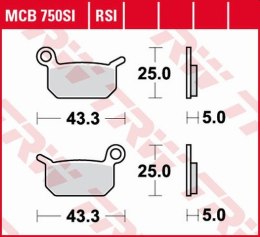 TRW ZF KLOCKI HAMULCOWE KH325 SINTER OFFROAD KTM SXE -5 ELECTRIC 19- SX 50 09-, SX 65 04-08, HUSQVARNA EE-5 19-, CR 50 06-, SM 5