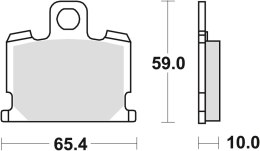 TRW ZF KLOCKI HAMULCOWE KH70 ORGANIC YAMAHA XJ 550 81-82, XJ 750 82-85, XV 1000 83-85, XS 1100 81-82 PRZÓD (PROMOCJA)