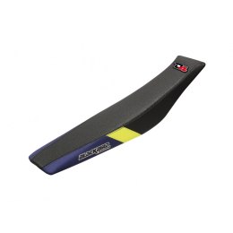 BLACKBIRD POKROWIEC / POSZYCIE NA SIEDZENIE HUSQVARNA FC/TC '14-'15, TE/FE '14-'16 DREAM 3 KOLOR CZARNY NIEBIESKI ŻÓŁTY