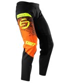 SHOT RACING WYPRZEDAŻ SPODNIE MOTO DZIECIĘCE/JUNIOR DEVO KID ROLL ORANGE KOLOR CZARNY/POMARAŃCZOWY/ŻÓŁTY ROZMIAR 4/5
