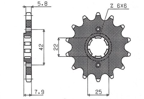SUNSTAR ZĘBATKA PRZEDNIA 281 14 HONDA XR 600R, XL 600R/RM/LM (JTF281.14) (ŁAŃC. 520) (28114JT) SUNSTAR ZĘBATKA PRZEDNIA 281 14 HONDA XR 600R, XL 600R/RM/LM (JTF281.14) (ŁAŃC. 520) (28114JT)