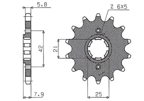 SUNSTAR ZĘBATKA PRZEDNIA 575 15 YAMAHA XT 600 '83-'86, TT600, XT550 (JTF575.15) (ŁAŃC. 520) (57515JT) SUNSTAR ZĘBATKA PRZEDNIA 575 15 YAMAHA XT 600 '83-'86, TT600, XT550 (JTF575.15) (ŁAŃC. 520) (57515JT)