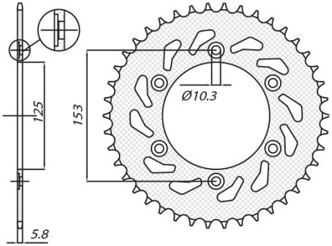 SUNSTAR ZĘBATKA TYLNA 288 45 HONDA XR 650L '93-'15, XR 600R '91-'00 (-3) (JTR301.45) (ŁAŃC. 520) (28845JT) SUNSTAR ZĘBATKA TYLNA 288 45 HONDA XR 650L '93-'15, XR 600R '91-'00 (-3) (JTR301.45) (ŁAŃC. 520) (28845JT)