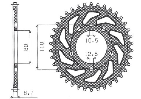 SUNSTAR ZĘBATKA TYLNA 334 42 HONDA CBR 1000F '93-'98, CB 1000, CBX 1000 (JTR1334.42) (ŁAŃC. 530) (33442JT) SUNSTAR ZĘBATKA TYLNA 334 42 HONDA CBR 1000F '93-'98, CB 1000, CBX 1000 (JTR1334.42) (ŁAŃC. 530) (33442JT)