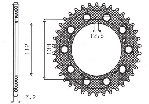 SUNSTAR ZĘBATKA TYLNA 4357 45 HONDA CBR 600F '99-'00 (PC35) (+1) (JTR1304.45) (ŁAŃC. 525) (435745JT) SUNSTAR ZĘBATKA TYLNA 4357 45 HONDA CBR 600F '99-'00 (PC35) (+1) (JTR1304.45) (ŁAŃC. 525) (435745JT)
