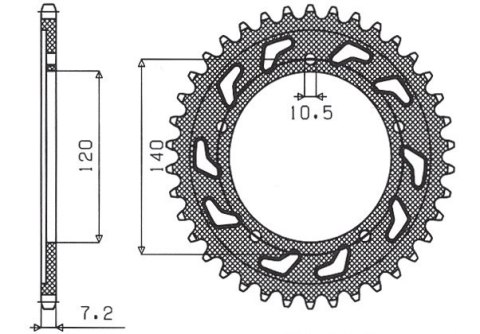 SUNSTAR ZĘBATKA TYLNA 4398 44 SUZUKI/TRIUMPH (JTR1792.44)* (ŁAŃC.525) (439844JT) SUNSTAR ZĘBATKA TYLNA 4398 44 SUZUKI/TRIUMPH (JTR1792.44)* (ŁAŃC.525) (439844JT)