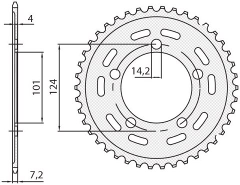 SUNSTAR ZĘBATKA TYLNA 4508 40 KTM 950/990/1190 RC8 /DUKE/ SUPERMOTO (JTR898.40) (ŁAŃC. 525) (450840JT) SUNSTAR ZĘBATKA TYLNA 4508 40 KTM 950/990/1190 RC8 /DUKE/ SUPERMOTO (JTR898.40) (ŁAŃC. 525) (450840JT)
