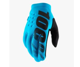 100 PROCENT RĘKAWICE CROSS/ENDURO/MTB BRISKER SOFTSHELL TURQUOISE KOLOR TURKUSOWY ROZMIAR S - OFERTA SPECJALNA