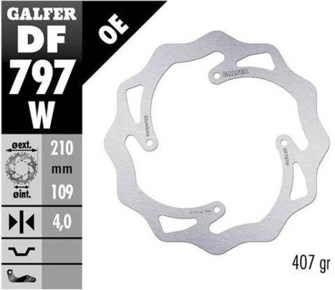 GALFER TARCZA HAMULCOWA TYŁ KTM SX 85 '11-'20, SX 150 '15-'18, FREERIDE 250/350 '13-, FREERIDE E '12-, WAVE (210X106X4MM) GALFER TARCZA HAMULCOWA TYŁ KTM SX 85 '11-'20, SX 150 '15-'18, FREERIDE 250/350 '13-, FREERIDE E '12-, WAVE (210X106X4MM)