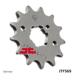 JT ZĘBATKA PRZEDNIA 569 18 YAMAHA XV 250 '89-'94, XVS 250 '08-'17, XV 250`89-15 (+3) (56918JT) (ŁAŃC. 520)