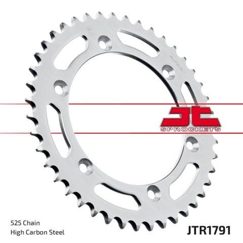 JT ZĘBATKA TYLNA 4365 42 SUZUKI DR 650 SE '96-'12 (436542JT) (ŁAŃC. 525) JT ZĘBATKA TYLNA 4365 42 SUZUKI DR 650 SE '96-'12 (436542JT) (ŁAŃC. 525)