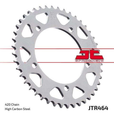 JT ZĘBATKA TYLNA 464 44 KAWASAKI KX 60 '83-03', KX 80 '83-85' (46444JT) (ŁAŃC.420) JT ZĘBATKA TYLNA 464 44 KAWASAKI KX 60 '83-03', KX 80 '83-85' (46444JT) (ŁAŃC.420)