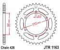 JT ZĘBATKA TYLNA 486 45 CAGIVA 125 ELEFANT/STX ALETTA ROSSA '83-88' (48645JT) (ŁAŃC. 428)