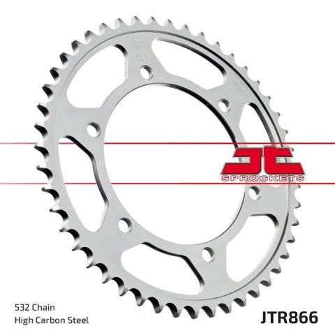 JT ZĘBATKA TYLNA 863 43 YAMAHA FZR 750R '89, YZF 750R '93-97 (STD.43) XJR 1200 '95-98, (STD.+5) (86343JT) (ŁAŃC.532) JT ZĘBATKA TYLNA 863 43 YAMAHA FZR 750R '89, YZF 750R '93-97 (STD.43) XJR 1200 '95-98, (STD.+5) (86343JT) (ŁAŃC.532)