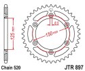 JT ZĘBATKA TYLNA 899 49 ALUMINIOWA RACELITE KTM SX/EXC/LC4 (91-25) (89949JTA) (ŁAŃC. 520) KOLOR NIEBIESKI