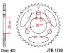 JT ZĘBATKA TYLNA KAWASAKI KDX 50 '03-06', SUZUKI JR 50 '85-06' (ŁAŃC.420)