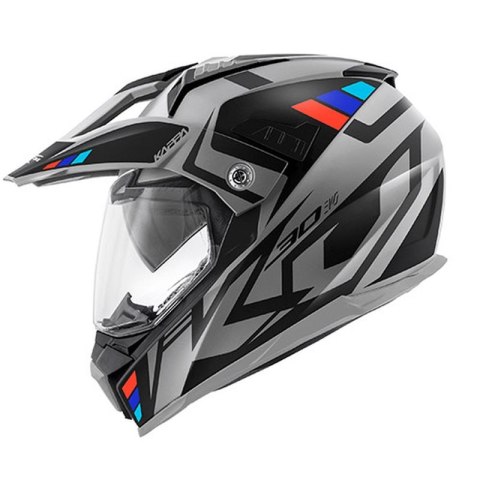 KAPPA KASK KV30 EVO GRAYER DUAL OFF ROAD Z SZYBĄ I BLENDĄ KOLOR SZARY MAT/CZARNY ROZM. XS/54 ( HOMOLOGACJA ECE 22R06 ) KAPPA KASK KV30 EVO GRAYER DUAL OFF ROAD Z SZYBĄ I BLENDĄ KOLOR SZARY MAT/CZARNY ROZM. XS/54 ( HOMOLOGACJA ECE 22R06 )