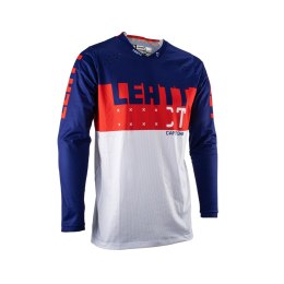 LEATT KOSZULKA MOTO 4.5 LITE JERSEY ROYAL KOLOR GRANATOWY/CZERWONY/BIAŁY ROZMIAR XL