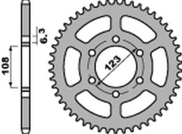 PBR ZĘBATKA TYLNA 4412 49 F APRILIA 50 SX '14-'20, DERBI 50 DRD/GP1 '04-'09 (JTR1133.49) (ŁAŃC.420) (STD.-4)