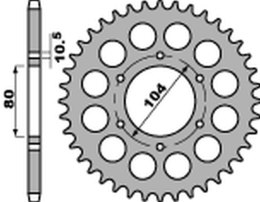 PBR ZĘBATKA TYLNA 488 47 C45 KAWASAKI ZX 750R NINJA, ZRX 1200 '01-'06, ZX-12 '00-'06, ZZ-R 1200 '02-'04, ZX-9R '94-'01 (JTR488.4
