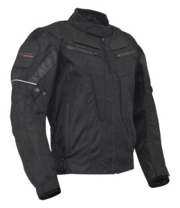 ROLEFF PROMOCJA KURTKA TEKSTYLNA KRÓTKA Z MEMBRANĄ WIND-TEX MODEL RIGA KOLOR CZARNY ROZMIAR 5XL