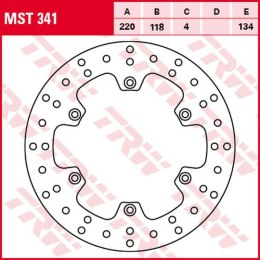 TRW ZF TARCZA HAMULCOWA TYŁ KAWASAKI KLX 400R '03-'06, SUZUKI DR 125SM '08-'12, RM 125 '89-'98, RM 250 '89-'00, DR 250S '95-'00,