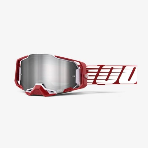 100 PROCENT GOGLE ARMEGA OVERSIZED DEEP RED - FLASH SILVER LENS - KOLOR CZERWONY/BIAŁY/SZARY SZYBKA SREBRNE LUSTRO 100 PROCENT GOGLE ARMEGA OVERSIZED DEEP RED - FLASH SILVER LENS - KOLOR CZERWONY/BIAŁY/SZARY SZYBKA SREBRNE LUSTRO