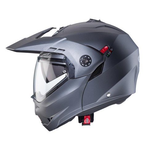 CABERG KASK SZCZĘKOWY FLIP-UP ENDURO MODEL TOURMAX X SOLID KOLOR SZARY MAT - GUNMETAL ROZMIAR L (PINLOCK W ZESTAWIE) CABERG KASK SZCZĘKOWY FLIP-UP ENDURO MODEL TOURMAX X SOLID KOLOR SZARY MAT - GUNMETAL ROZMIAR L (PINLOCK W ZESTAWIE)