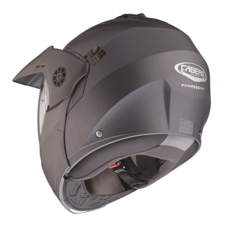 CABERG KASK SZCZĘKOWY FLIP-UP ENDURO MODEL TOURMAX X SOLID KOLOR SZARY MAT - GUNMETAL ROZMIAR L (PINLOCK W ZESTAWIE) CABERG KASK SZCZĘKOWY FLIP-UP ENDURO MODEL TOURMAX X SOLID KOLOR SZARY MAT - GUNMETAL ROZMIAR L (PINLOCK W ZESTAWIE)