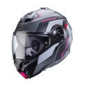 CABERG KASK SZCZĘKOWY FLIP-UP MODEL DUKE EVO MOVE KOLOR SZARY MAT/CZARNY/FUKSJA (INTENSYWNY ODCIEŃ RÓŻOWEGO) ROZMIAR S (PINLOCK 