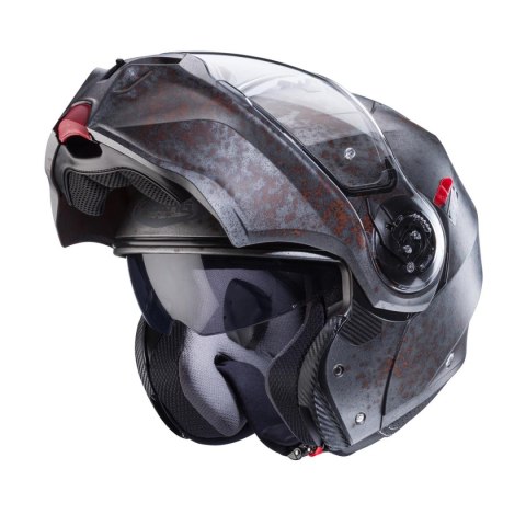 CABERG KASK SZCZĘKOWY FLIP-UP MODEL DUKE EVO RUSTY KOLOR SZARY/RDZAWY ROZMIAR M (PINLOCK W ZESTAWIE) CABERG KASK SZCZĘKOWY FLIP-UP MODEL DUKE EVO RUSTY KOLOR SZARY/RDZAWY ROZMIAR M (PINLOCK W ZESTAWIE)