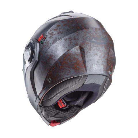 CABERG KASK SZCZĘKOWY FLIP-UP MODEL DUKE EVO RUSTY KOLOR SZARY/RDZAWY ROZMIAR M (PINLOCK W ZESTAWIE) CABERG KASK SZCZĘKOWY FLIP-UP MODEL DUKE EVO RUSTY KOLOR SZARY/RDZAWY ROZMIAR M (PINLOCK W ZESTAWIE)