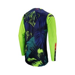 LEATT KOSZULKA MOTO 5.5 ULTRAWELD JERSEY JUNGLE KOLOR CZARNY/GRANATOWY/ZIELONY FLUO ROZMIAR M