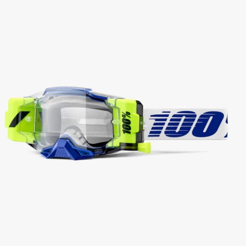 100 PROCENT GOGLE ARMEGA FORECAST ROLL-OFF BLUE - KOLOR NIEBIESKI/BIAŁY/ŻÓŁTY FLUO 100 PROCENT GOGLE ARMEGA FORECAST ROLL-OFF BLUE - KOLOR NIEBIESKI/BIAŁY/ŻÓŁTY FLUO