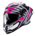 CABERG KASK INTEGRALNY Z BLENDĄ MODEL DRIFT EVO II HORIZON KOLOR SZARY MAT/CZARNY/FUKSJA (INTENSYWNY ODCIEŃ RÓŻOWEGO) ROZMIAR M 