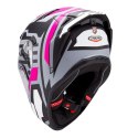 CABERG KASK INTEGRALNY Z BLENDĄ MODEL DRIFT EVO II HORIZON KOLOR SZARY MAT/CZARNY/FUKSJA (INTENSYWNY ODCIEŃ RÓŻOWEGO) ROZMIAR M 