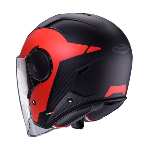 CABERG KASK OTWARTY JET Z BLENDĄ MODEL SOHO MILANO KOLOR CZERWONY/CZARNY MAT ROZMIAR L CABERG KASK OTWARTY JET Z BLENDĄ MODEL SOHO MILANO KOLOR CZERWONY/CZARNY MAT ROZMIAR L