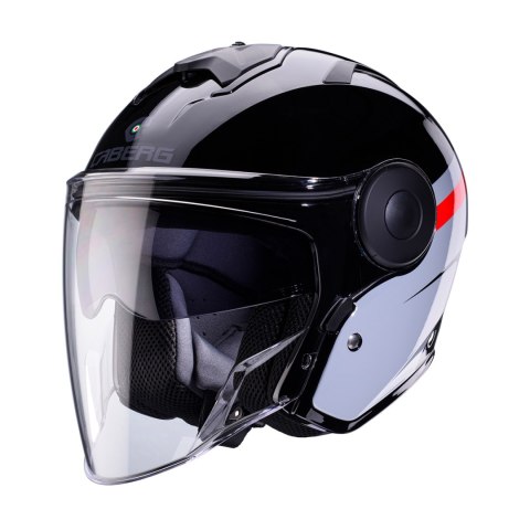 CABERG KASK OTWARTY JET Z BLENDĄ MODEL SOHO ZEPHYR KOLOR CZARNY/SZARY/CZERWONY ROZMIAR S CABERG KASK OTWARTY JET Z BLENDĄ MODEL SOHO ZEPHYR KOLOR CZARNY/SZARY/CZERWONY ROZMIAR S