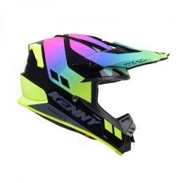 KENNY RACING KASK CROSS/ENDURO MODEL TRACK GRAPHIC NEON KOLOR CZARNY/ZIELONY/RÓŻOWY ROZMIAR XXL ( 63 - 64 CM )