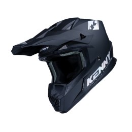 KENNY RACING KASK CROSS/ENDURO MODEL TRACK SOLID MATT BLACK HOLOGRAPHIC KOLOR CZARNY/SZARY ROZMIAR XXL ( 63 - 64 CM )